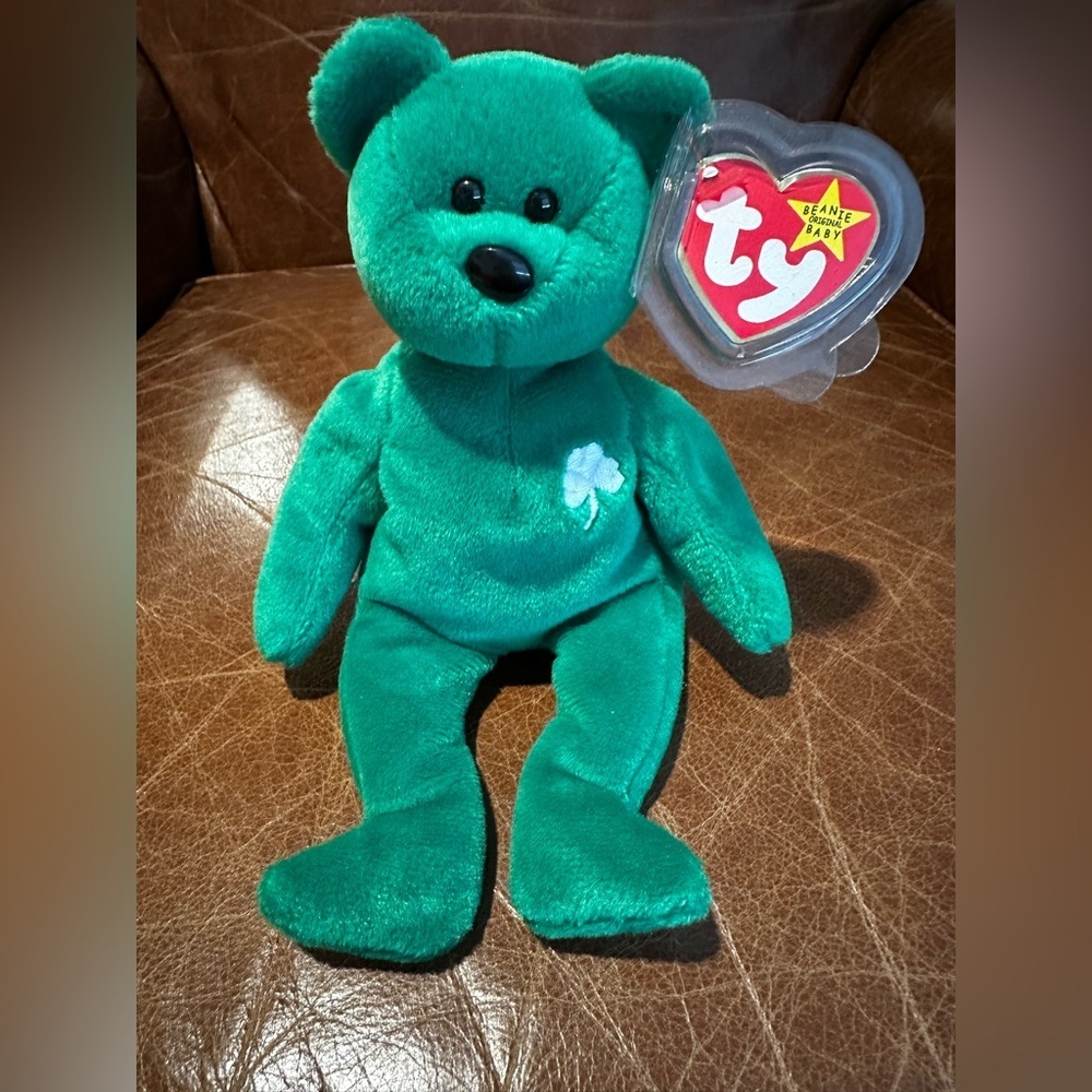 Ty Beanie Baby Erin The Bear 1997 Retired Plush Toy